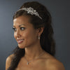 Dainty Pearl & Rhinestone Bridal Wedding Jewelry Set NE 71886 (Silver or Gold)