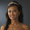 Gold & Ivory Pearl Floral Bridal Wedding Tiara HP 8452