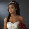 Dainty Pearl & Rhinestone Bridal Wedding Jewelry Set NE 71886 (Silver or Gold)