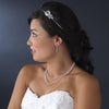 Layered Swavorski Crystal Bridal Wedding Jewelry Set NE 7199