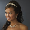 Bridal Wedding Necklace Earring Set NE 7305 Gold