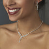 Silver AB & Clear Bridal Wedding Jewelry Set 7581