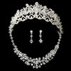 Swarovski Crystal Bridal Wedding Jewelry 7602 & Bridal Wedding Tiara 8125 Set