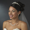 Swarovski & Freshwater Pearl Couture Bridal Wedding Jewelry Set NE 7607