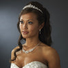 Beautiful Gold Ivory Pearl Bridal Wedding Jewelry Set NE 8001