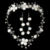 Freshwater Pearl & Crystal Jewelry and Bracelet 8137 & Bridal Wedding Headband 8137 Set