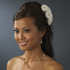 Bridal Wedding Necklace Earring Set 8213 Silver Ivory