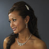 Dazzling Silver Clear Rhinestone & Freshwater Pearl Bridal Wedding Hair Comb 8247