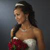 Silver and Ivory Pearl Bridal Wedding Tiara HP 8236
