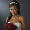 Silver and Ivory Pearl Bridal Wedding Tiara HP 8236