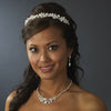 Silver Pearl Bridal Wedding Jewelry Set NE 8234