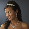 Silver Pearl Bridal Wedding Jewelry Set NE 8234