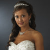 Silver Clear Swarovski Bridal Wedding Jewelry Set NE 8237