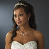 Gold & Ivory Pearl Floral Bridal Wedding Tiara HP 8452