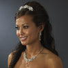 Swarovski Bridal Wedding Necklace Earring Set NE 8308 Gold