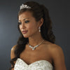 Romantic Silver Rhinestone Bridal Wedding Tiara Bridal Wedding Hair Comb 8246