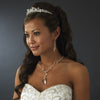 * Silver Swarovski Bridal Wedding Tiara HP 8237