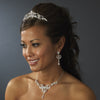 Beautiful Gold Crystal Bridal Wedding Jewelry Set NE 8322