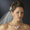 Silver Clear Rhinestone & Crystal Bridal Wedding Jewelry Set 9707