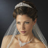 * Gold Clear Crystal & Rhinestone Bridal Wedding Tiara Headpiece 8439