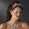 * Silver Clear Bridal Wedding Headband Headpiece 9785