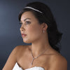 Bridal Wedding Necklace Earring Set 992 Silver Clear
