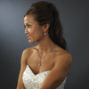 Dreamy Crystal Bridal Wedding Necklace & Earring Set 994