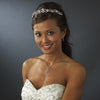 Anitque Silver Clear Bridal Wedding Tiara HP 179