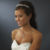 Anitque Silver Clear Bridal Wedding Tiara HP 179