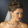 Silver White Freshwater Pearl Swarovski Crystal Bead Bridal Wedding Jewelry Set