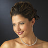 Silver Clear Rhinestone Crystal Bridal Wedding Jewelry Set