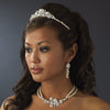 Pearl & Crystal Bridal Wedding Jewelry Set & Tiara Set 8238