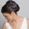 Silver Clear CZ Crystal Bridal Wedding Earrings 5878
