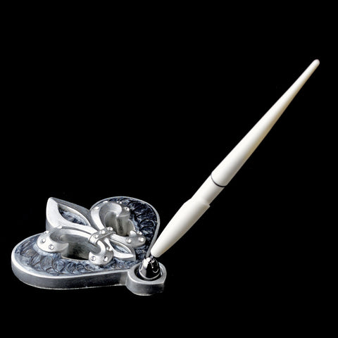 Alluring Fleur De Lis Bridal Wedding Pen Set 1756