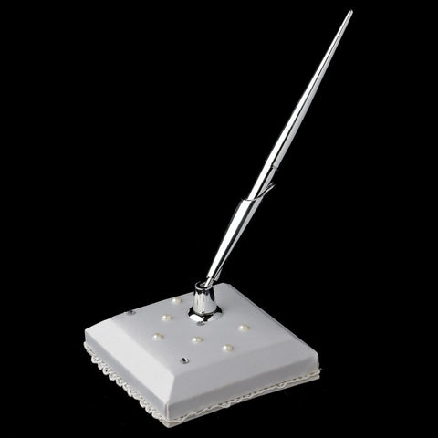 Bridal Wedding Pen Set 92 with Pearls & Rhinestones