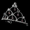 * Silver and Amethyst Child's Bridal Wedding Tiara Bridal Wedding Hair Comb HPC 500