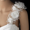 * Lovely White or Ivory Flower Bridal Wedding Shoulder/Bridal Wedding Belt Strap 2