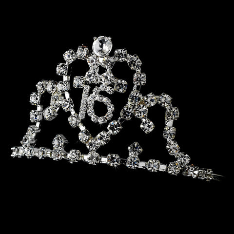 Sweet Sixteen Bridal Wedding Tiara Bridal Wedding Hair Comb HPC 709