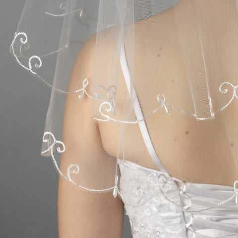 Bridal Wedding Single Layer Child's Communion Shoulder Length Bridal Wedding Veil 227