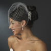 Silver Plated Floral Bridal Wedding Hair Comb 8111
