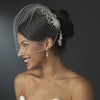 * Silver Plated Swarovski Bridal Wedding Hair Comb 8149