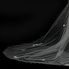 Single Layer Floral Beaded Cathedral Bridal Wedding Veil 153