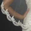 Bridal Wedding Veil 1571 - Single Layer, Fingertip Length (36" long x 51" wide)