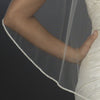 Bridal Wedding Single Layer Fingertip Length Bridal Wedding Veil 4742 1F