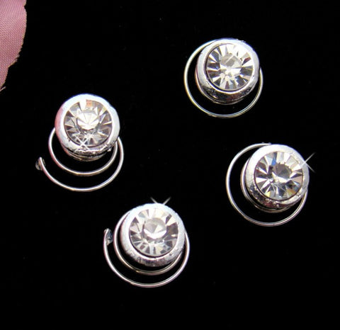 Crystal Bridal Wedding Hair Twist In's KSP 0186 (Set of 12)