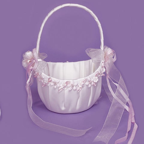 Bridal Wedding Flower Girl Basket FB 0260