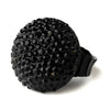 Black Pave Ball Bridal Wedding Ring 951