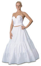 Double Ruffle Draw String Petticoat PC 107