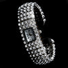 Rhinestone Crystal Bridal Wedding Watch 23 Silver