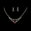 * Bridal Wedding Necklace Earring Set colors 340